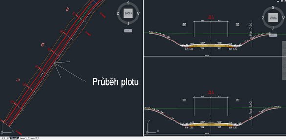 Výsledek promítání 3D křivky