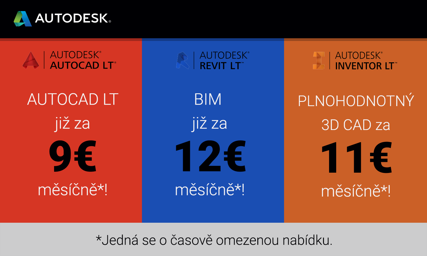 Aktuální PROMO nabídky Autodesk