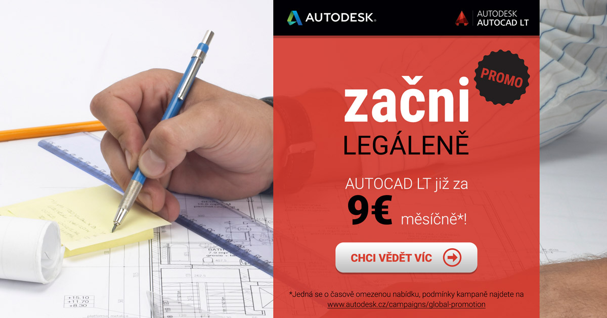 AutoCAD LT za 9€ měsíčně!